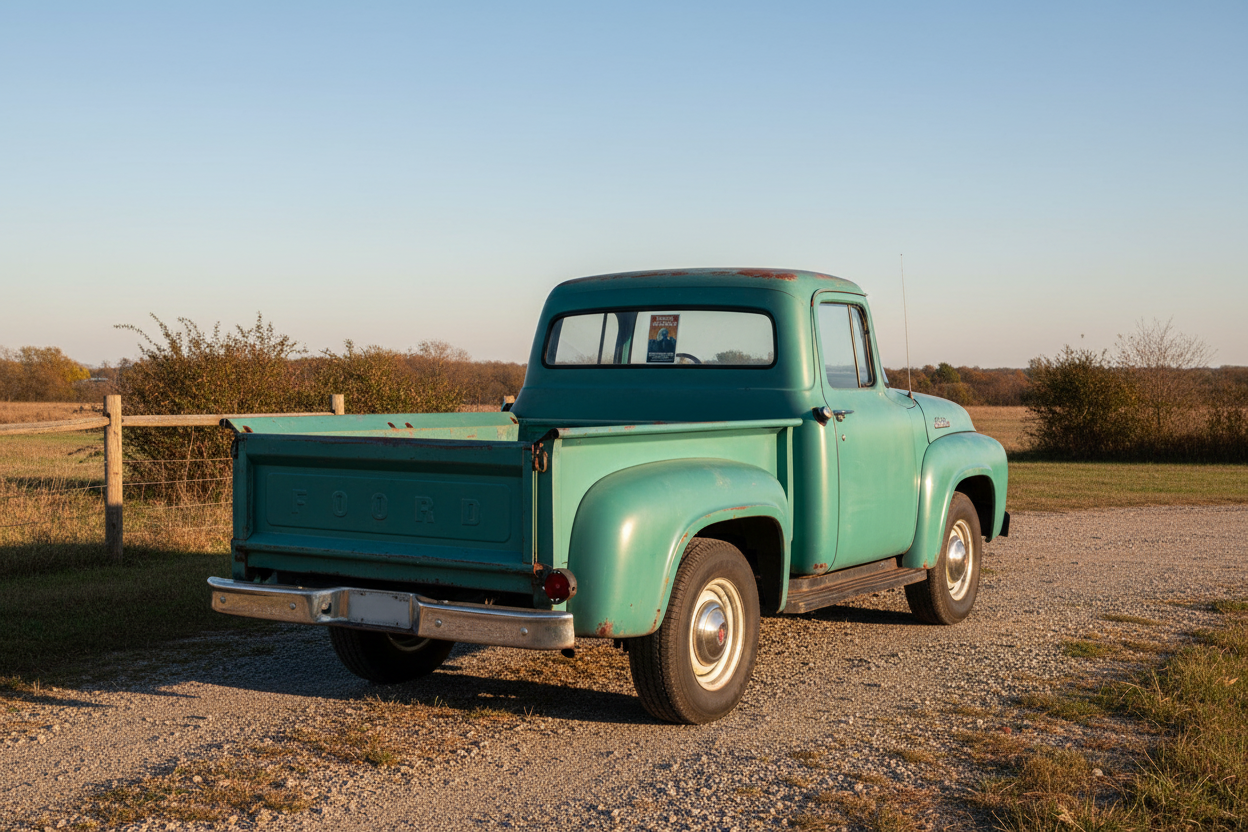 Bubble-free Sticker 2 on pickup truck